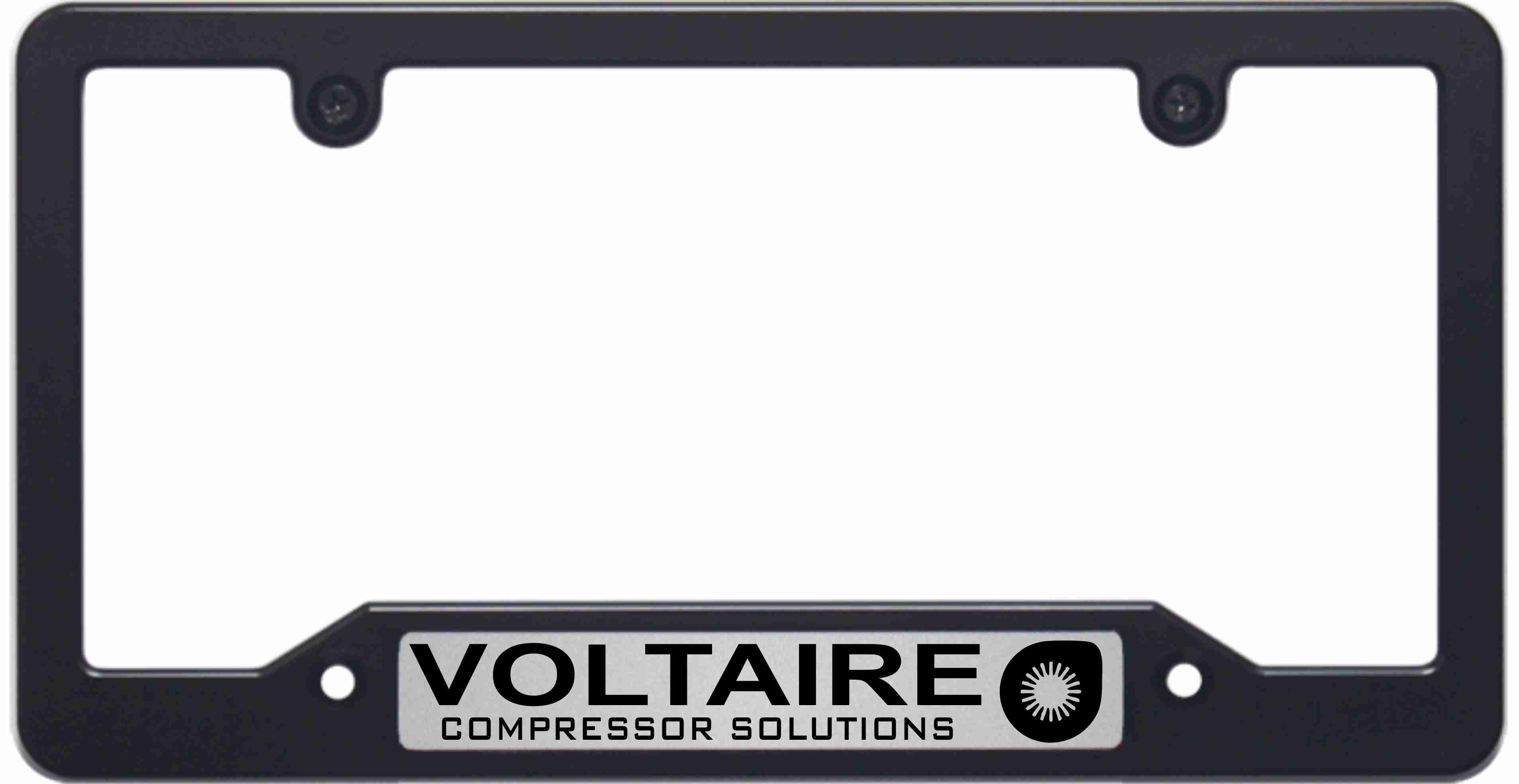 Voltaire - custom CNC machined license plate frame